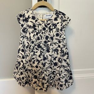 Blue and cream floral dress, Old Navy 3T NWT